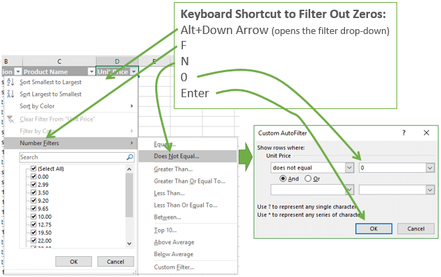 keyboard shortcut for drop down box excel 2016 mac